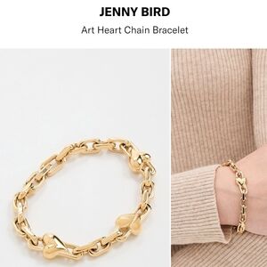 Jenny Bird Gold Art Heart Bracelet